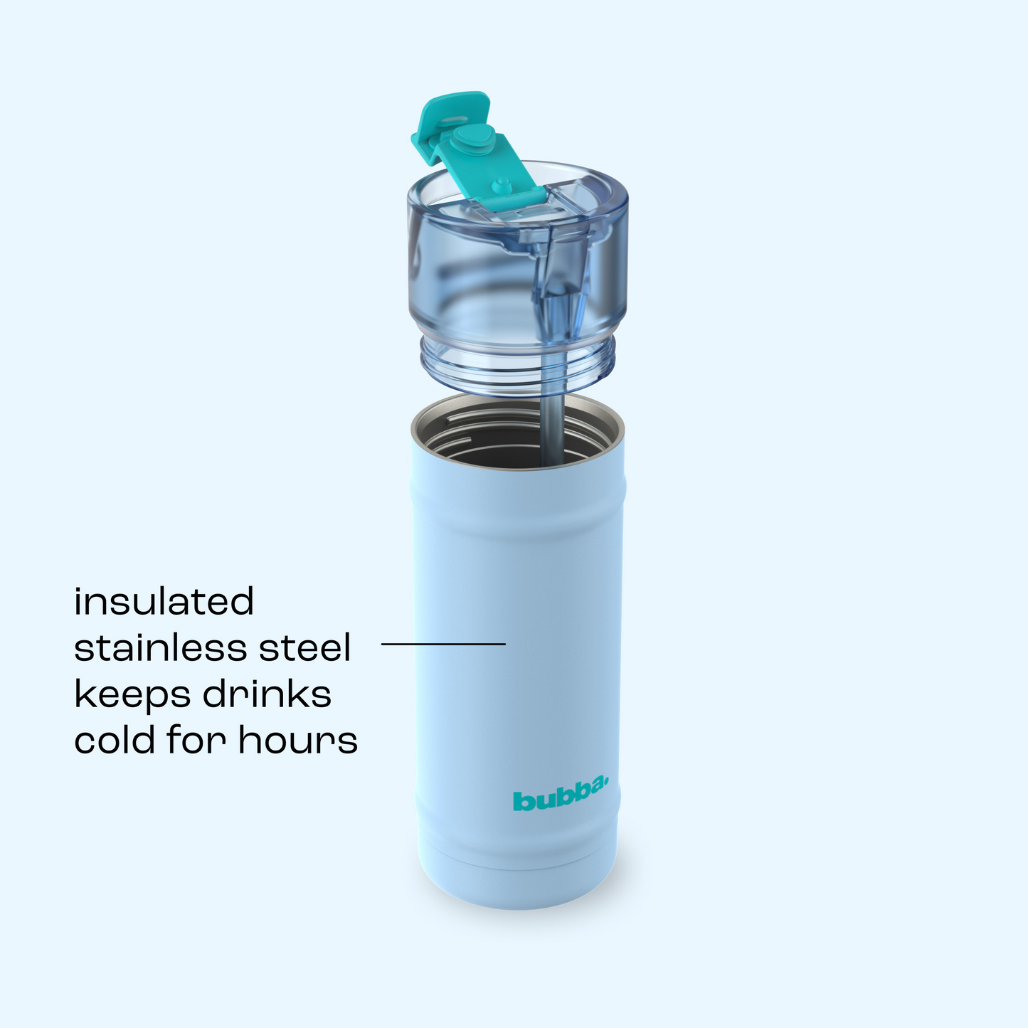 bubba 18 oz DualSip Insulated Stainless Steel Water Bottle - Daydreamin - US 5937