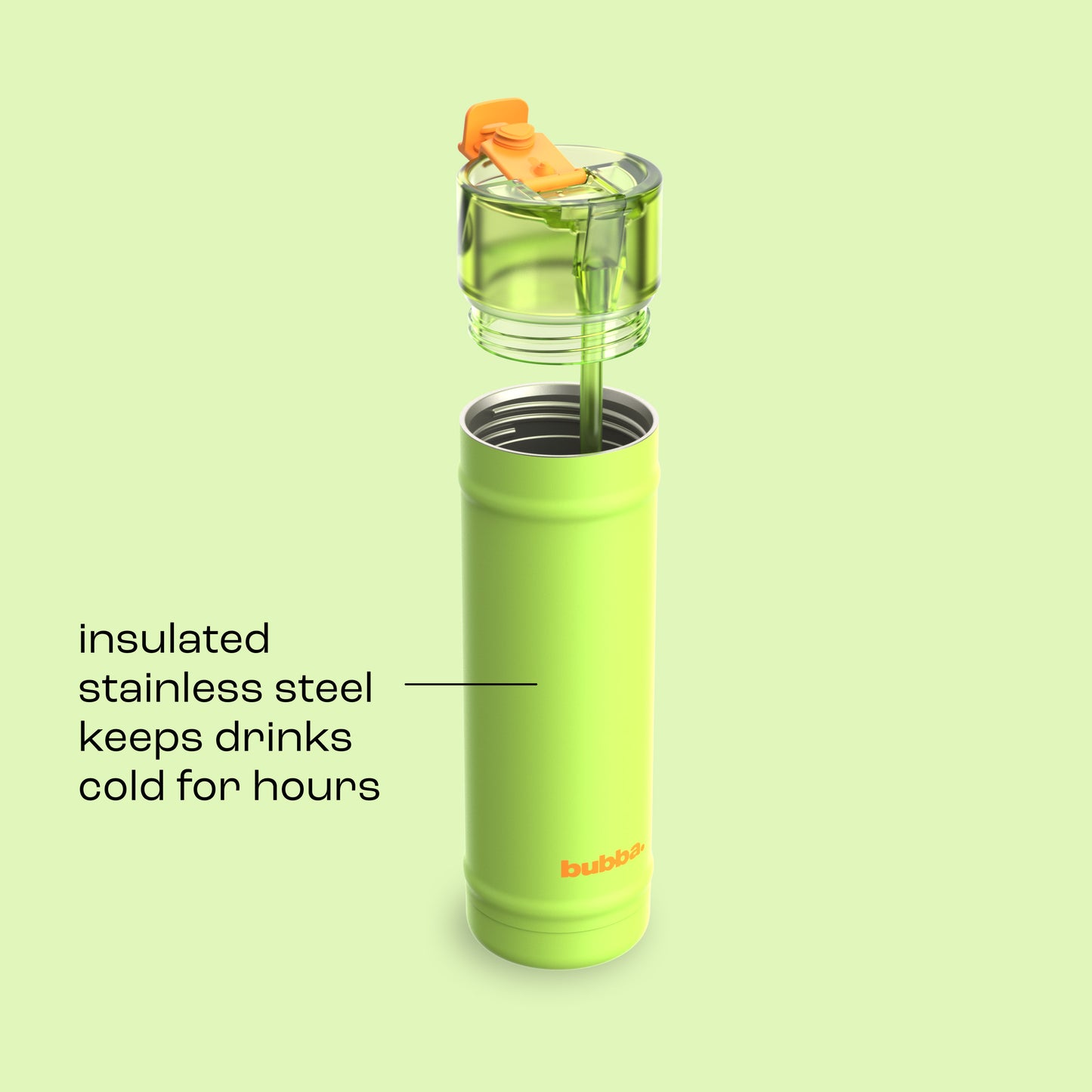 bubba 24 oz DualSip Insulated Stainless Steel Water Bottle - Glow Up - US 2516