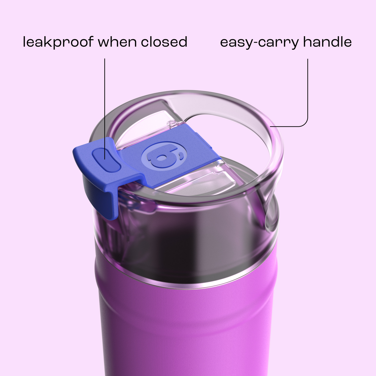 bubba 18 oz DualSip Insulated Stainless Steel Water Bottle - Mood Booster - US 8477