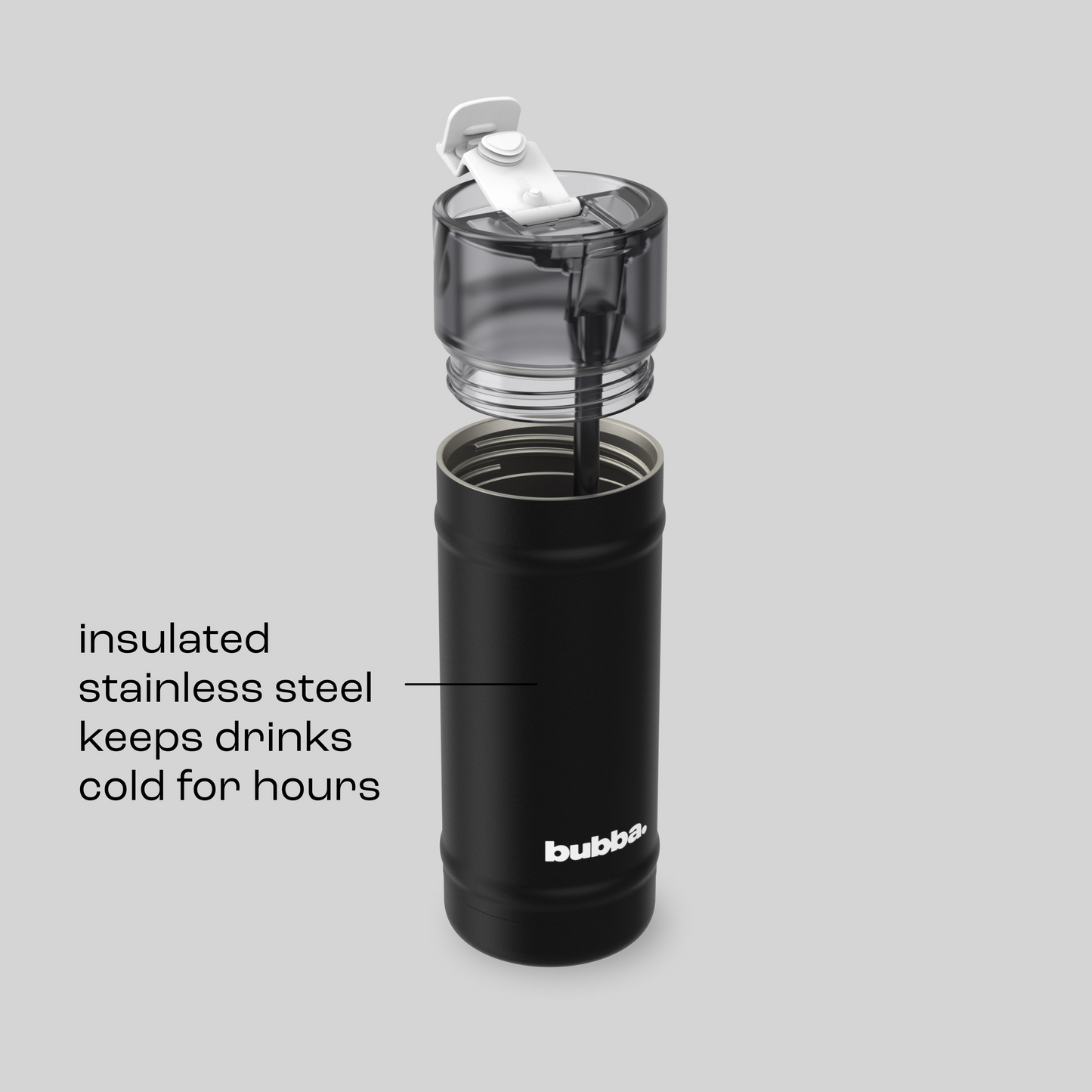 bubba 18 oz DualSip Insulated Stainless Steel Water Bottle -  Office Siren - US 7299