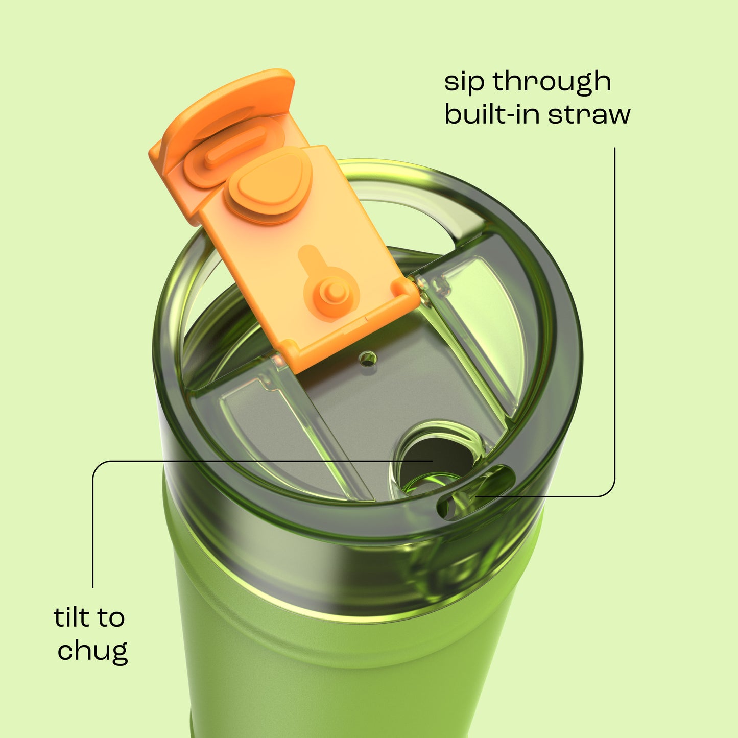 bubba 24 oz DualSip Insulated Stainless Steel Water Bottle - Glow Up - US 2516