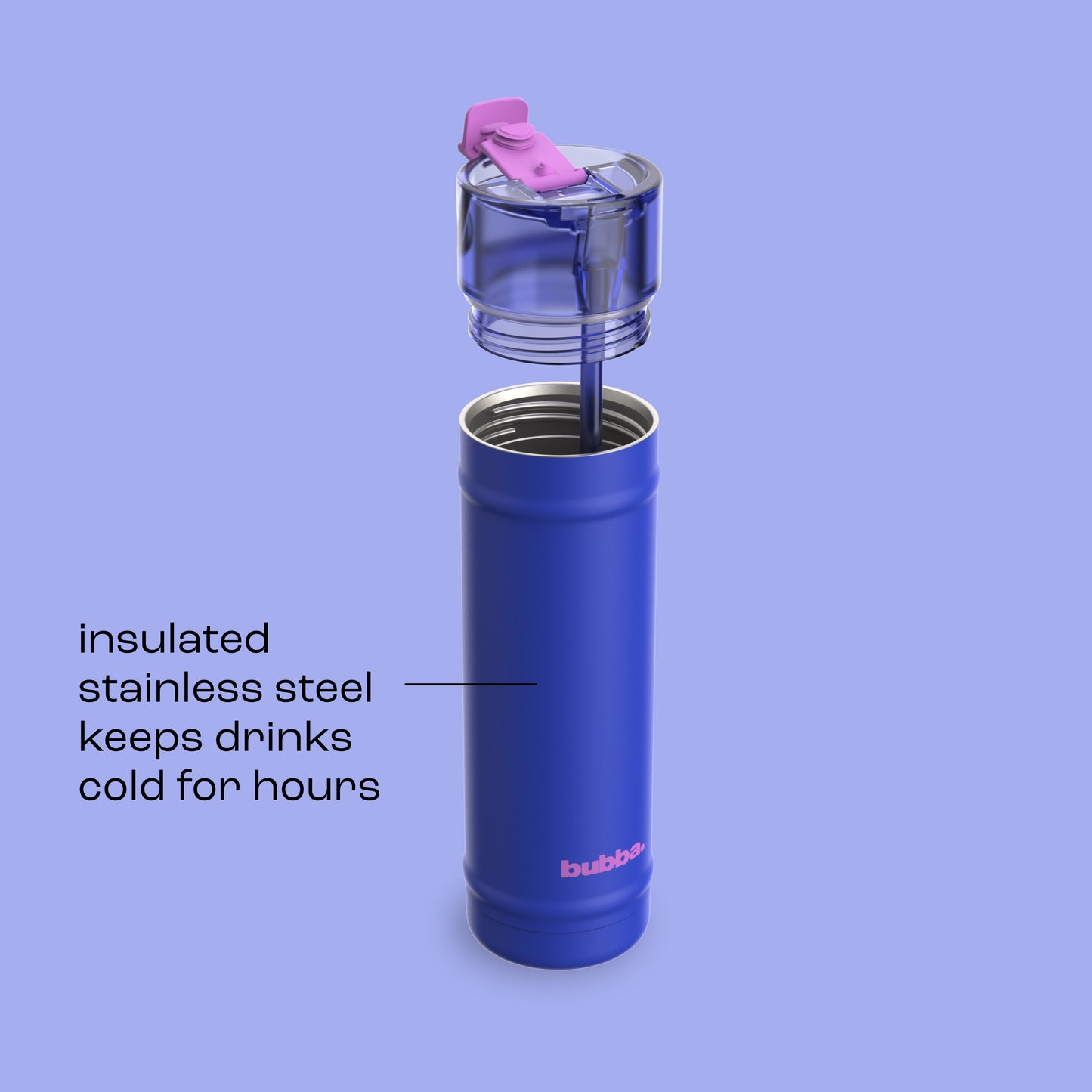 bubba 24 oz DualSip Insulated Stainless Steel Water Bottle - Ocean Energy - US 9837