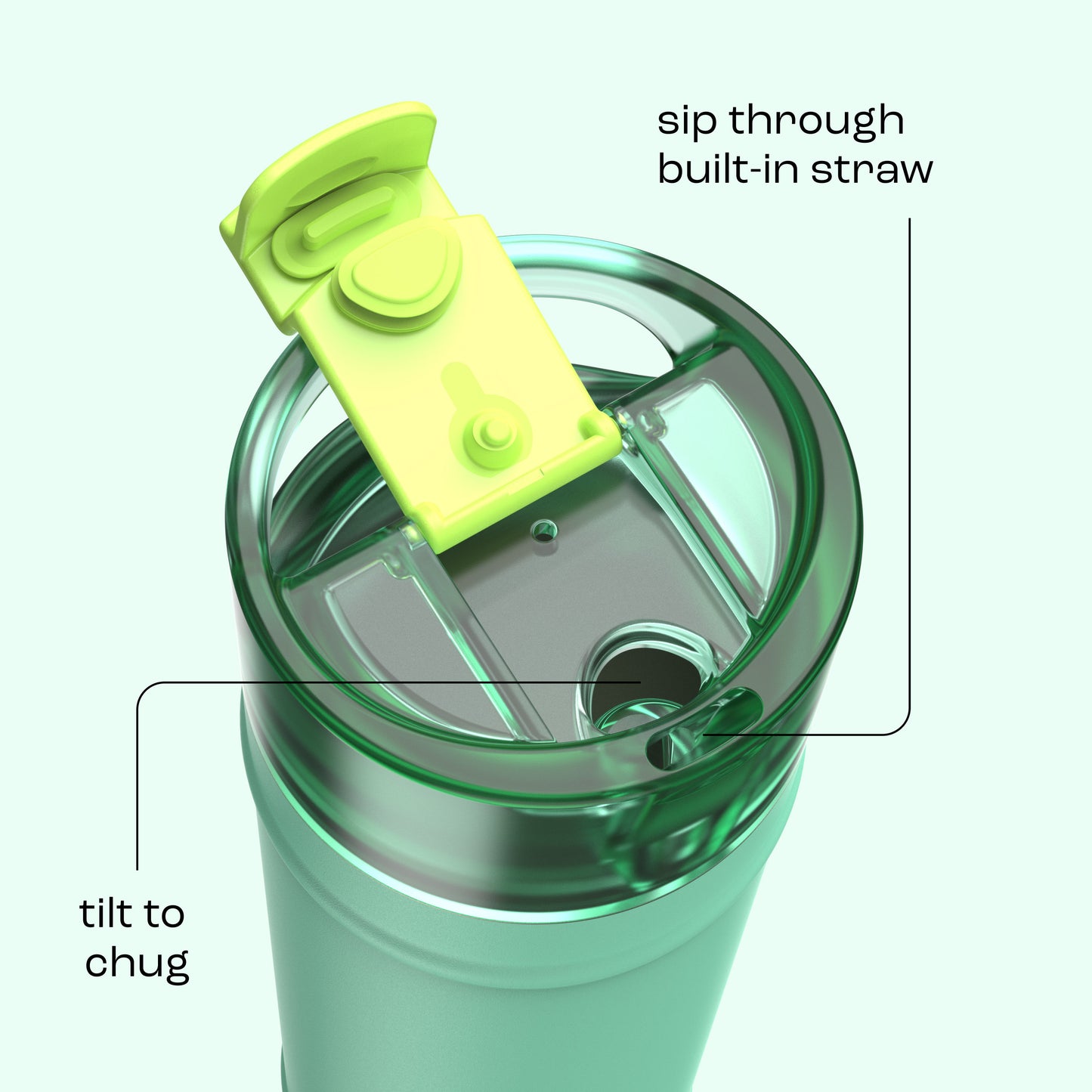 bubba 24 oz DualSip Insulated Stainless Steel Water Bottle - Tropical Eclipse - US 5425