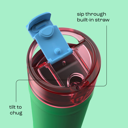 bubba 24 oz DualSip Insulated Stainless Steel Water Bottle - Fresh Serve - US 4449