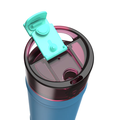 bubba 24 oz DualSip Insulated Stainless Steel Water Bottle - Blue Ribbon - US 8818