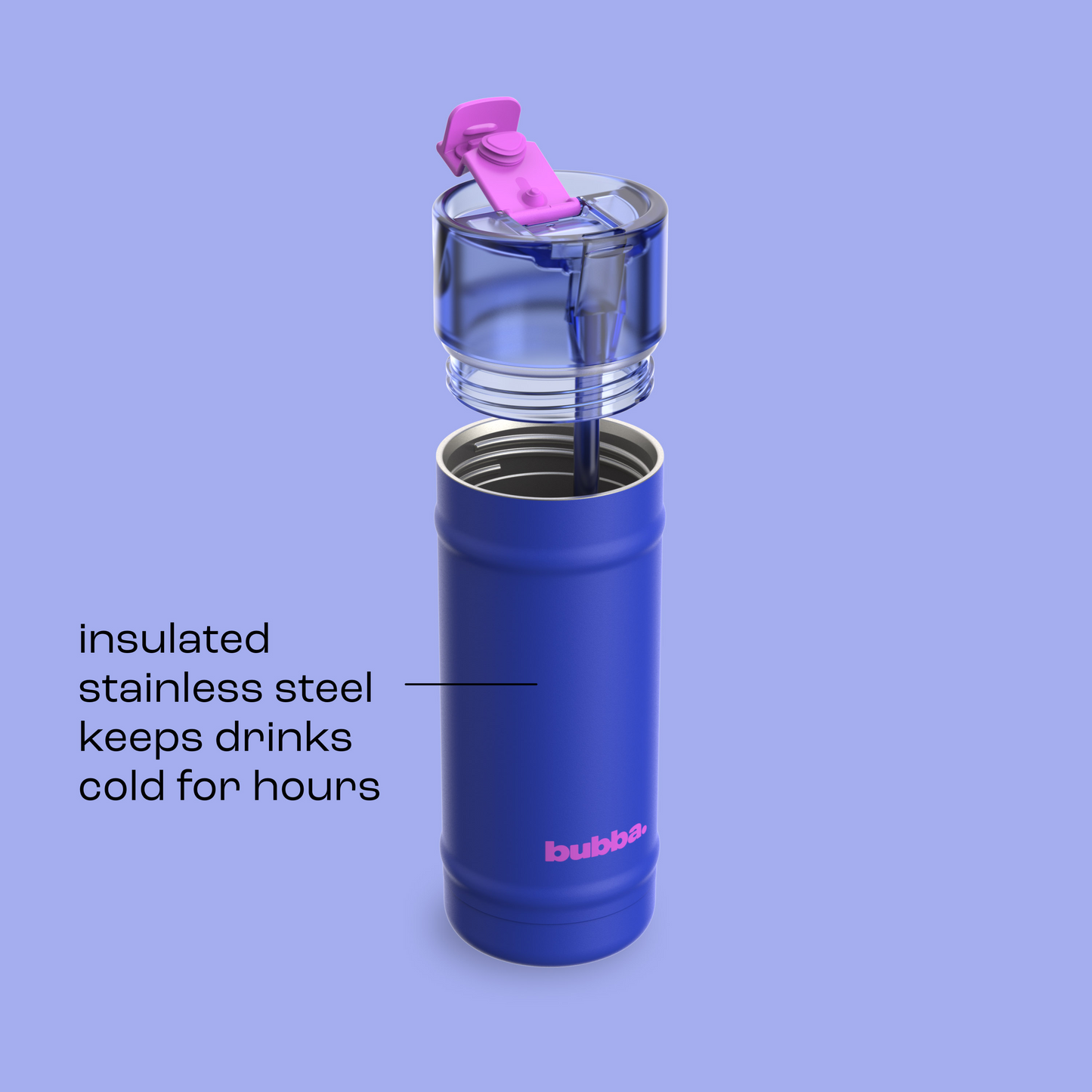 bubba 18 oz DualSip Insulated Stainless Steel Water Bottle - Ocean Energy - US 1995
